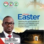 Easter: Egbeda LG Vice Chair, Simple Felicitates Christians, Calls For Unity, Peaceful Coexistence 8d305a52d8984ca7a6bdf498c135326d_1775409527441.jpg